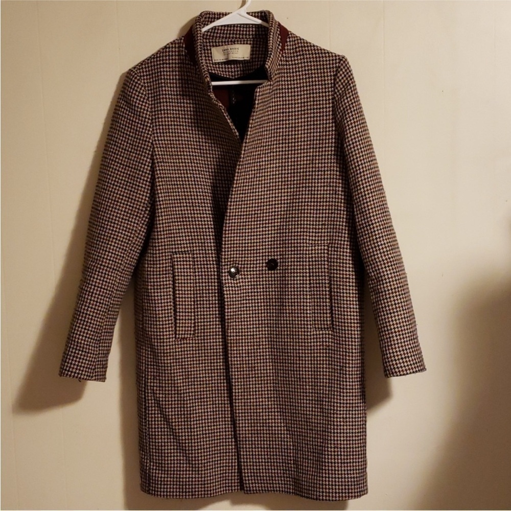 Zara women’s tailored checkered coat - Picture 2 of 7